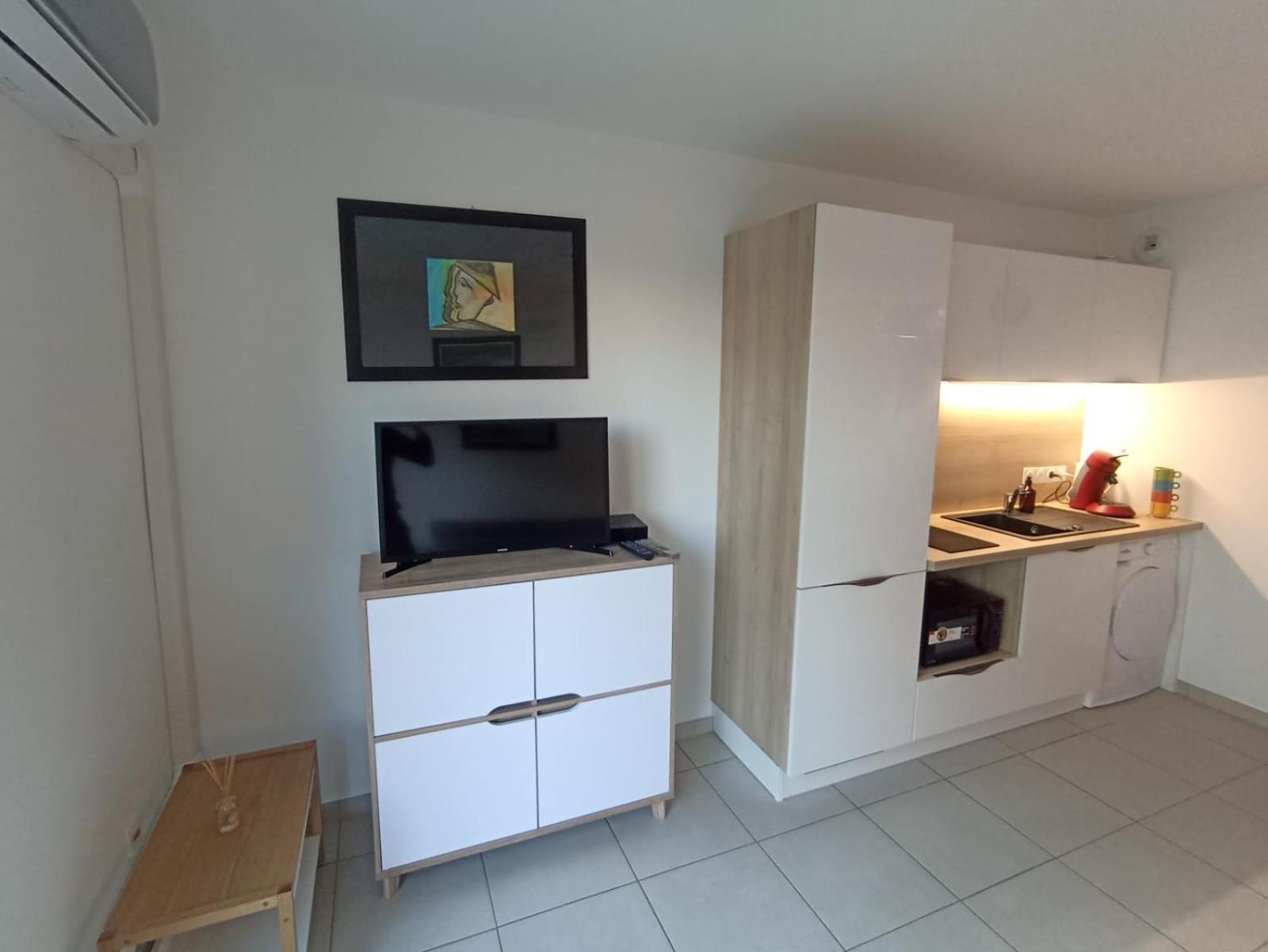 Studio Avec Parking Prive, Piscine Plage 300M Antibes Esterno foto